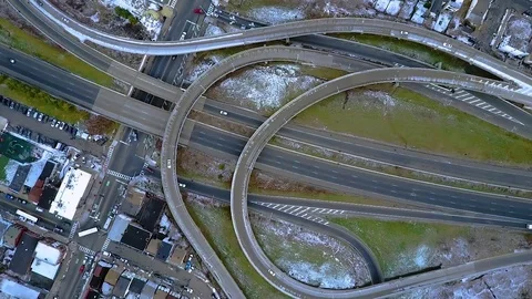Overpass Zoom In Stock Footage 71345716