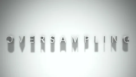 Oversampling 3D title animation with shadows on a white background Stock Footage 297818058