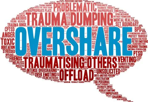 Overshare Word Cloud Stock-Illustration