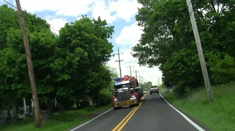 Oversize load Stock Footage 8557223