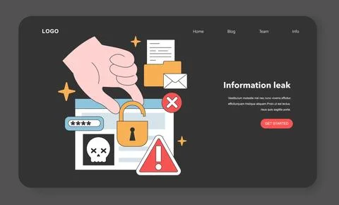 Oversized hand bypasses secure digital barriers Illustrazione stock