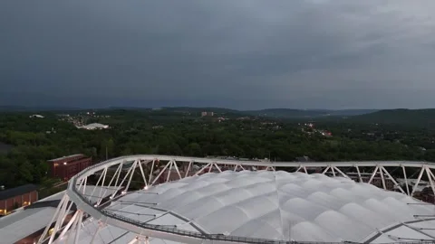 Overtaken by the Overcast - Syracuse, NY 库存影片 336474530