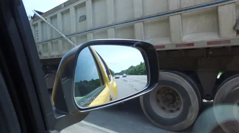 Overtaking a Truck on the freeway 스톡 동영상 66524641