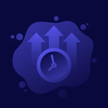 Overtime icon, more time at work vector design イラスト素材