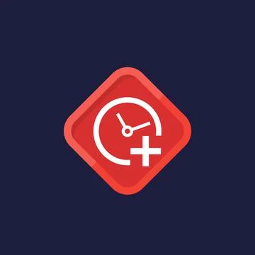 Overtime icon, working time vector イラスト素材