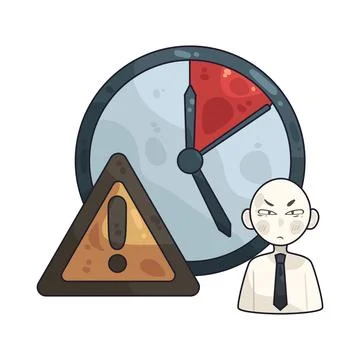 Overtime illustration Stock Illustration