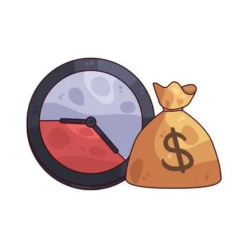 Overtime illustration Stock-Illustration