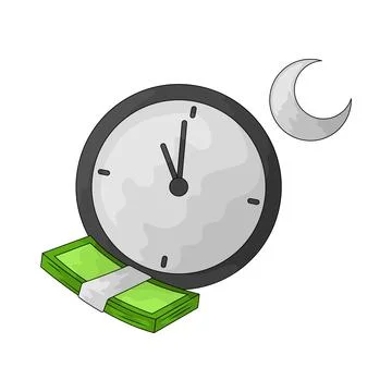 Overtime Pay illustration Stock Illustration
