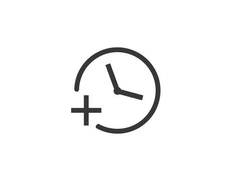 Overtime, time icon. Vector illustration. イラスト素材