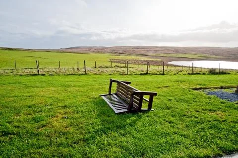 Overturned bench Stock Photos