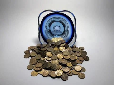 Overturned vase of trifle Stock Photos
