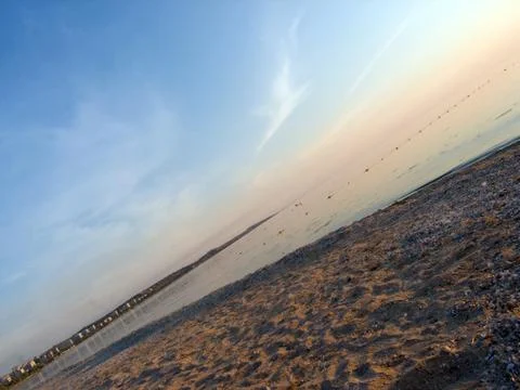 Overturning sunset Stock Photos