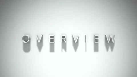Overview 3D title animation with shadows on a white background Vídeos de archivo 296512032