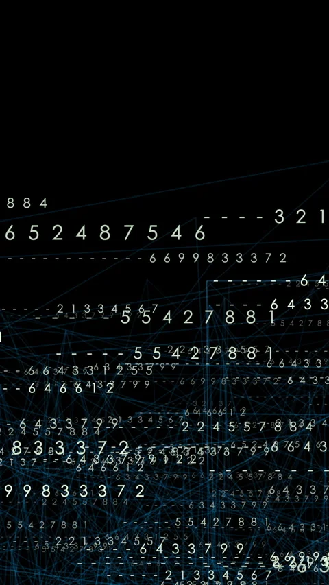 An Overview of Abstract Digital Data Flow Processes and Matrix Code Stock Footage 287896895