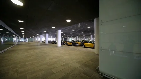 Overview of Barcelona airport Stock Footage 70994634