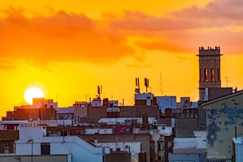 Overview of the bell tower Stock Photos