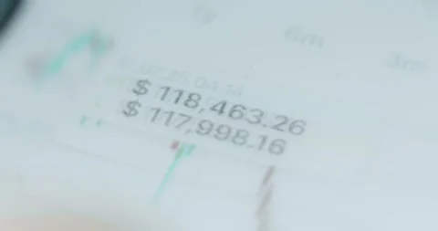 Overview of Bitcoin price evolution, macro view Stock Footage 314456173