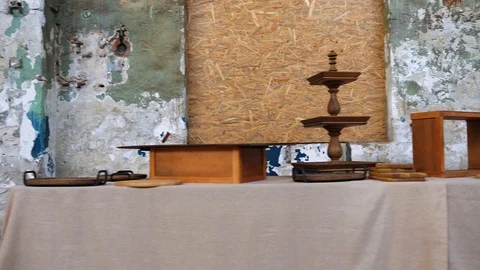 An overview of the buffet table 動画素材 124033051