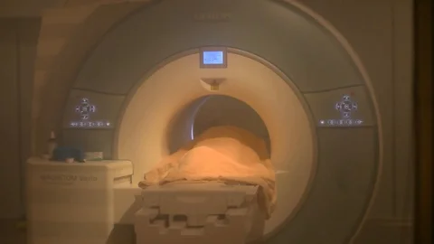 Overview of CAT of CT Scanning room Stock Footage 129497632