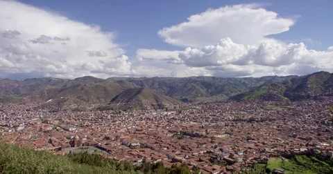 Overview of the City of Cusco Video stock 78734130