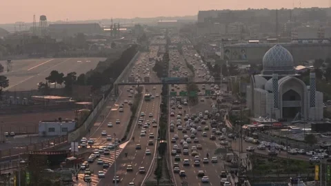 Overview of the city Tehran Stock Footage 335946407