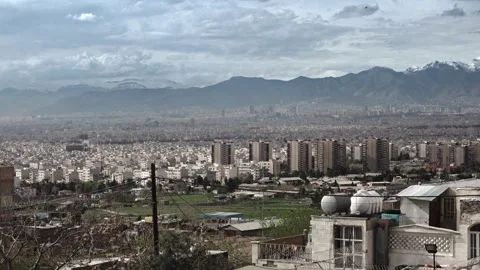 Overview of the city Tehran Vídeo Stock 336008957