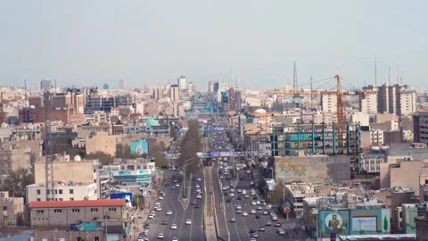 Overview of the city Tehran Stock-Footage 336009100