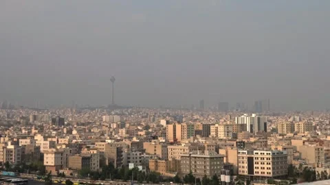 Overview of the city Tehran Stock Footage 336183286