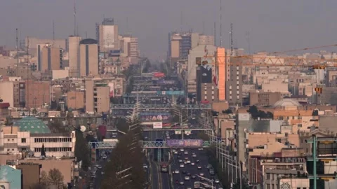 Overview of the city Tehran Vídeo Stock 336186125