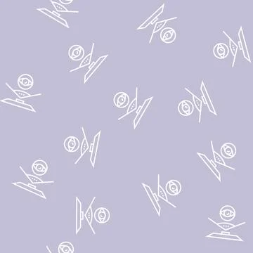 Overview computer display line seamless pattern イラスト素材
