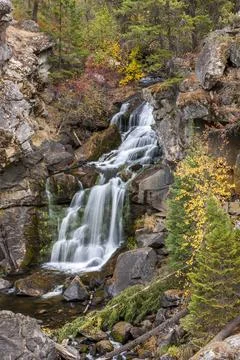 Overview of Crystal falls. Stock Photos