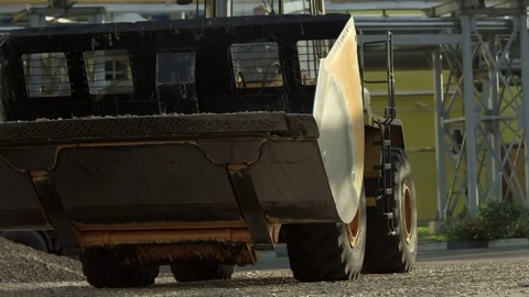 Overview of a front loader Stock Footage 71270169