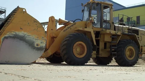 Overview of a front loader, footage for and advertising Stock Footage 71271475