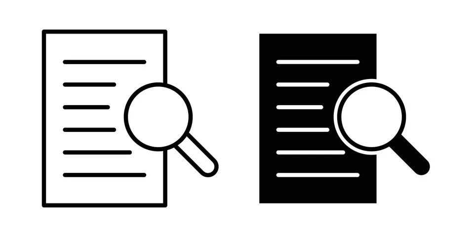 Overview icon vector, symbol, logo illustrations Stock Illustration