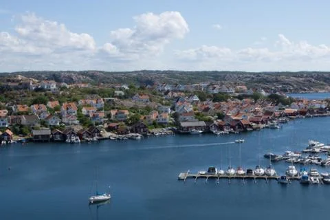 A overview look at smogen from johannesvik Stock Photos