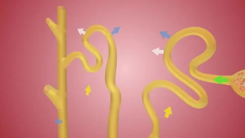 Overview of Nephron Function Distal convoluted tubule Stock Footage 245278407