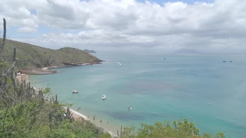 A overview from one of many beaches in Buzios, Rio de Janeiro, Brazil  库存影片 327876650