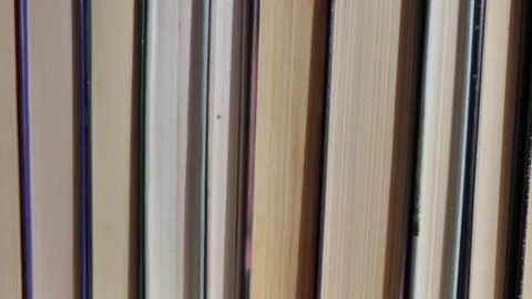 Overview of a pile of books Stock Footage 116261594