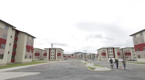 Overview of residential condominium Stock Footage 47248740