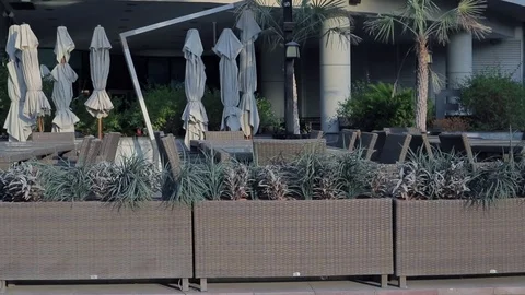 Overview of the restaurant design in Dubai Video stock 77259411