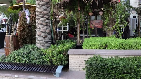 Overview of the restaurant interior in Dubai Video stock 77259383