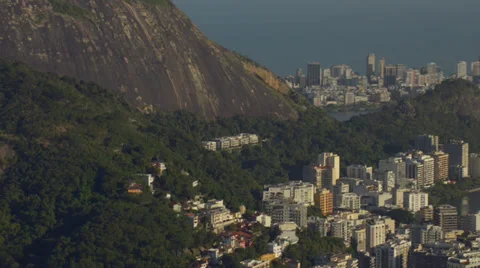 Overview of Rio de Janeiro - Panning Stock Footage 34425596