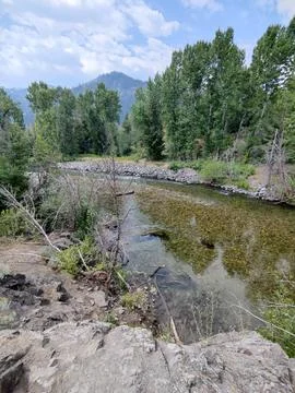 Overview of the river Stock Photos