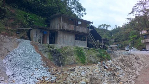 Overview Of A Road In Construction Video stock 94736562