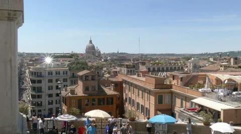 Overview of rome Stock Footage 61126975
