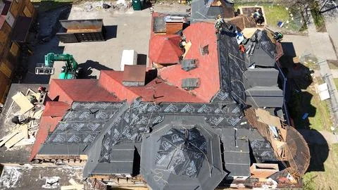 Overview - Roofing Construction - Syracuse, NY Foto stock