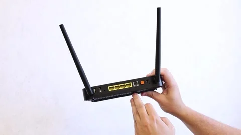 Overview Router - the device is shown from different sides  Stock Footage 282983766
