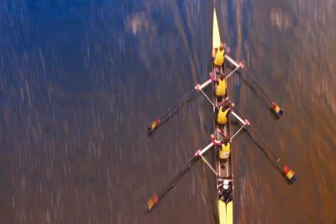 Overview of Rowing Stock Photos