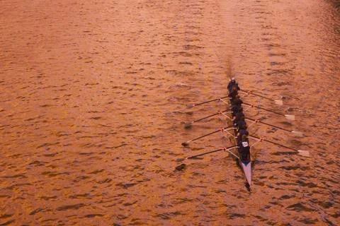 Overview of Rowing Stock Photos