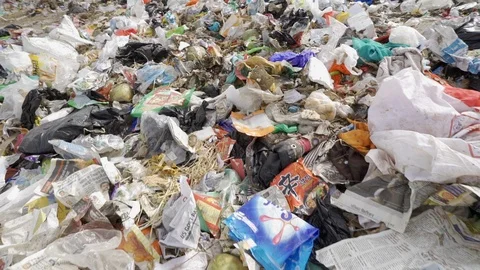 Overview of rubbish. India 스톡 동영상 109545374